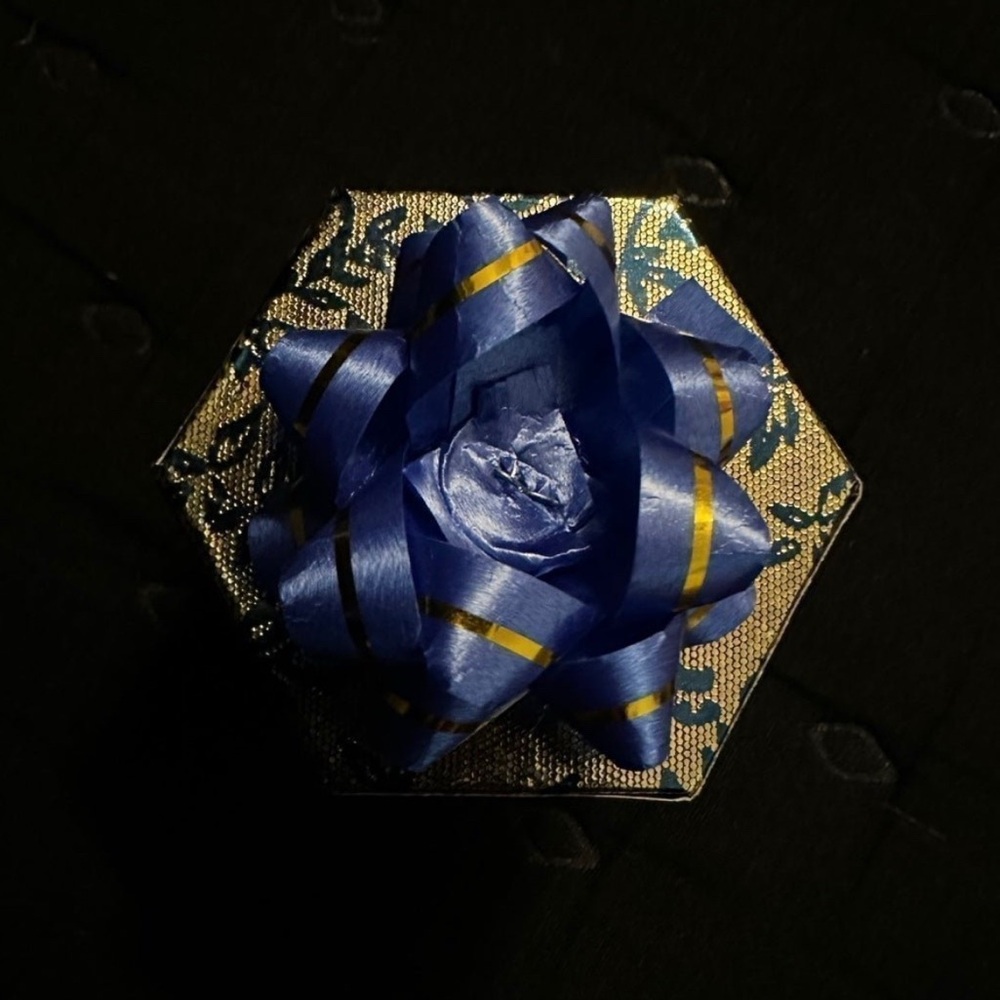 Blue & Gold Ring Box